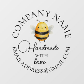 company name cute bee design