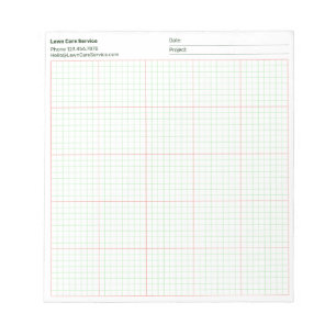 Company Name Project Date 8x8 Quad Ruled Notepad