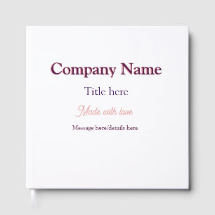 company name title details custom business food re guest book