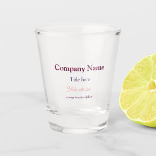 company name title details custom business food re shot glass