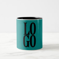 Company or Business Custom Logo on Teal