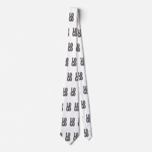 Company or Business Custom Logo on White Tie