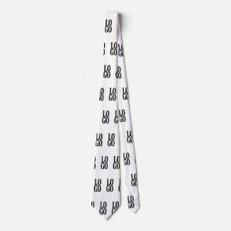 Company or Business Custom Logo on White Tie