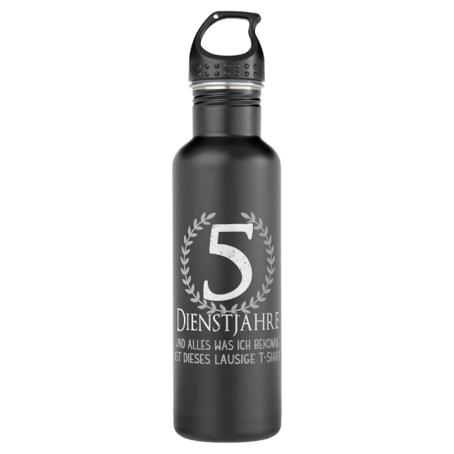 Company Party Employees 5 Year Company Anniversary 710 Ml Water Bottle (Front)
