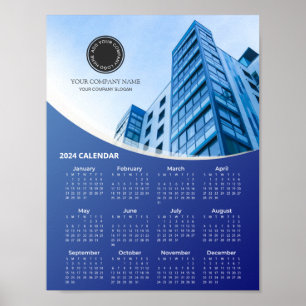 Company Photo and Logo 2024 Calendar   Poster