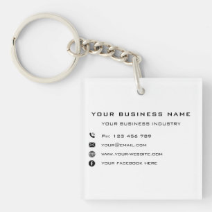 Company Promotional Personalised Keychain Example