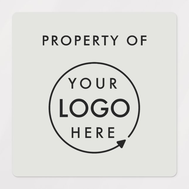 Company Property Logo | Silver Grey Business Asset (Design 1)
