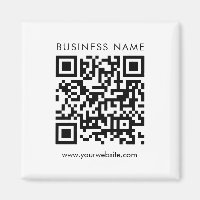 Company QR Code Logo Text Custom Template Square
