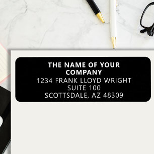 Company Stationary Custom Business Return Address Label