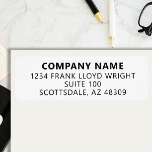Company Stationary Custom Business Return Address Label