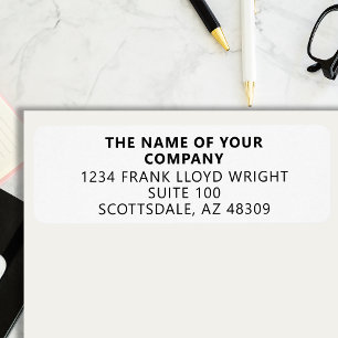 Company Stationary Custom Business Return Address Label