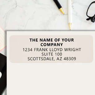 Company Stationary Custom Business Return Address Label