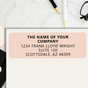 Company Stationary Custom Business Return Address Return Address Label