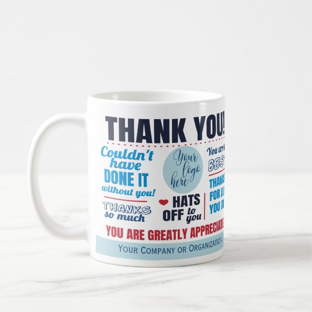 Company Thank You Appreciation Coffee Mug (Left)