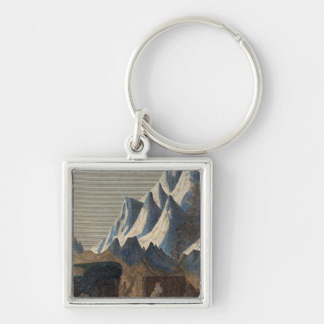 Comparative Height of the Principal Mountains Key Ring (Front)