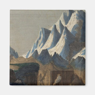 Comparative Height of the Principal Mountains Magnet