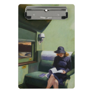 Compartment C, Car 293 by Edward Hopper Mini Clipboard