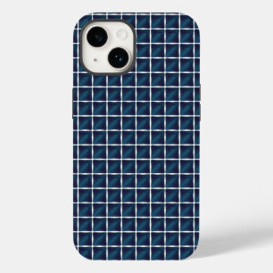 Compartment Design Rounded Blue Case-Mate iPhone 14 Case