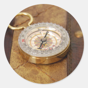 Compass040309 Classic Round Sticker