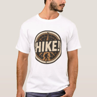 compass and hiker badge design T-Shirt