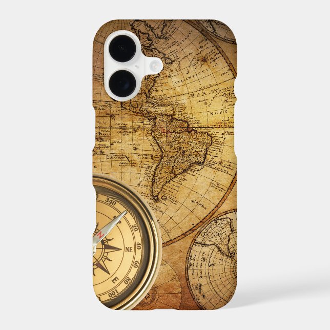 Compass and Map iPhone 7 Plus, Barely There (Back)