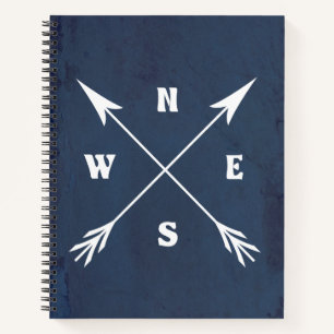 Compass arrows notebook