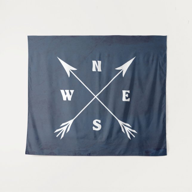 Compass arrows tapestry (Front (Horizontal))
