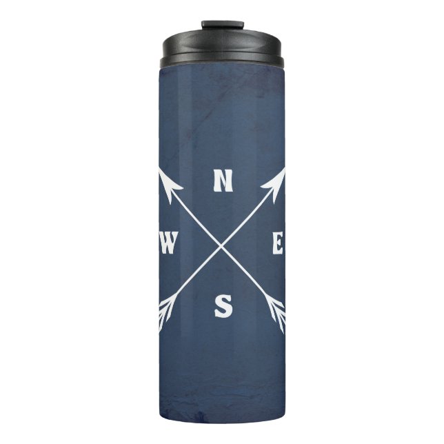 Compass arrows thermal tumbler (Front)