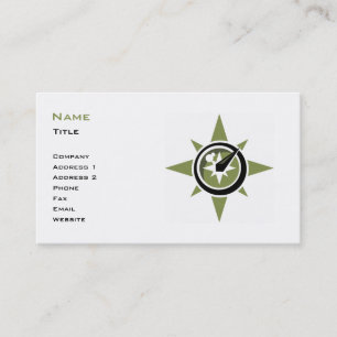 Compass Business Card Template