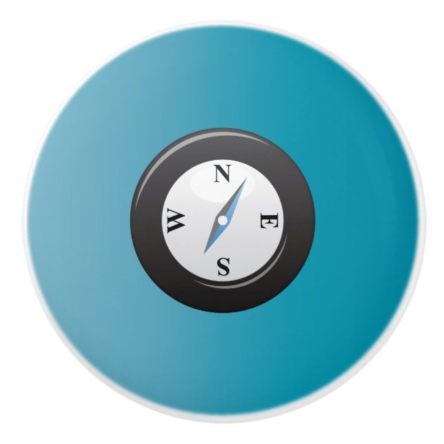 Compass Ceramic Knob (Front)