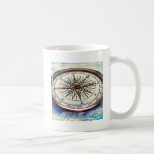 Compass Clouds Coffee Mug