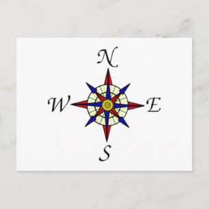 Compass Dial Postcard