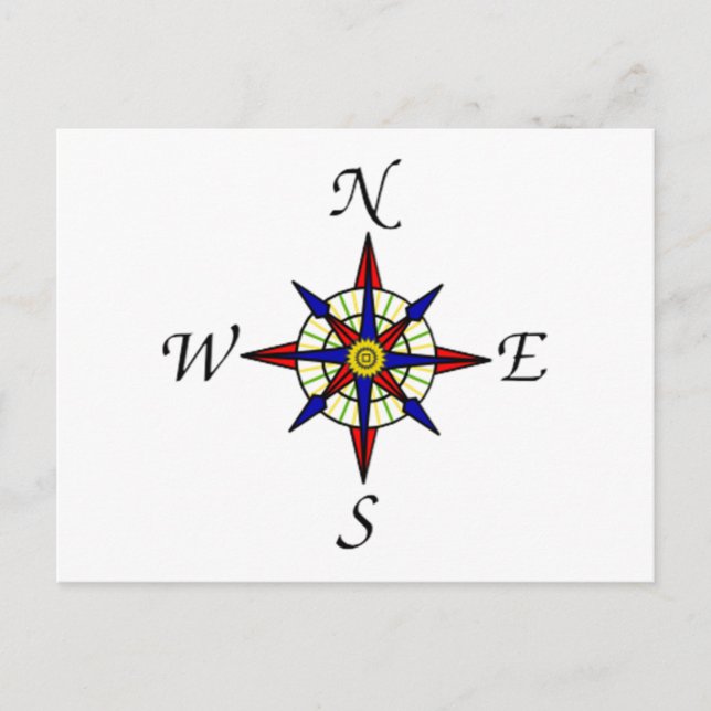 Compass Dial Postcard (Front)