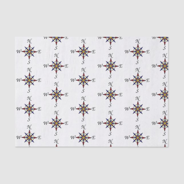 Compass Gift Tissue Paper (Front)