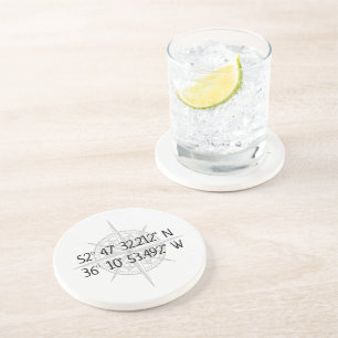 Compass GPS Home Coordinates  Coaster