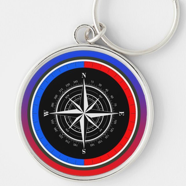 Compass Heat Key Ring (Front)