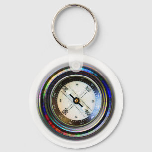 Compass Key Ring