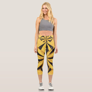 Compass Lemon Capri Leggings