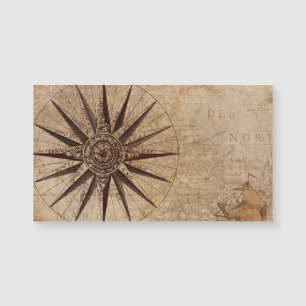 Compass Map  Holiday Postcard