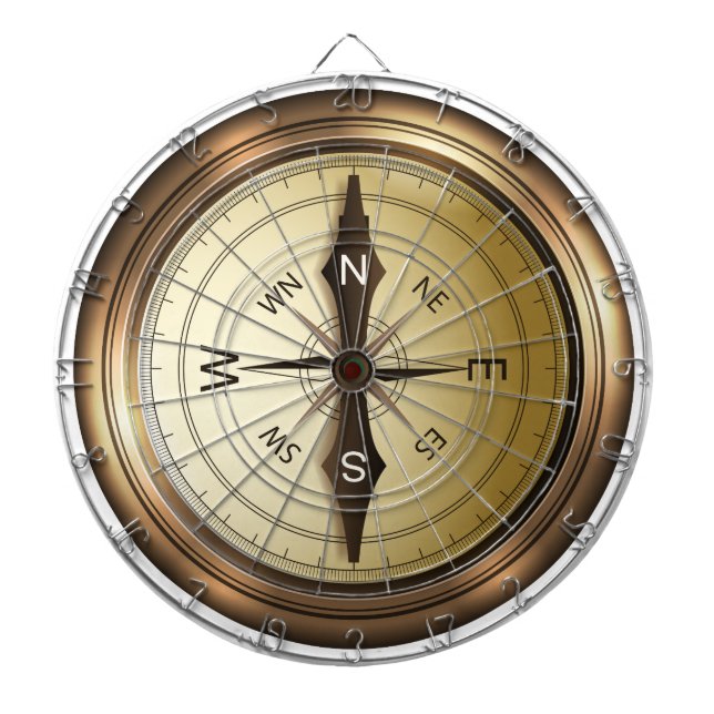 compass north south east wes dartboard (Front)