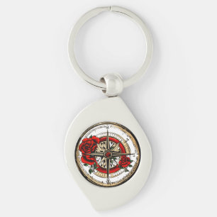 Compass of Bliss Key Ring
