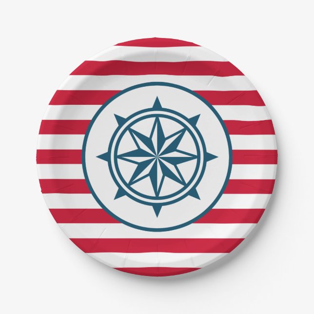 Compass Paper Plate (Front)