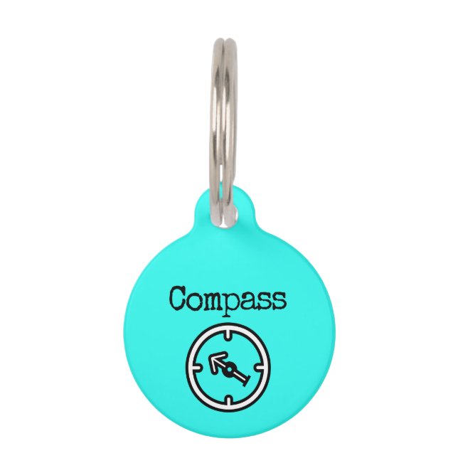 Compass Pet Tag (Front)