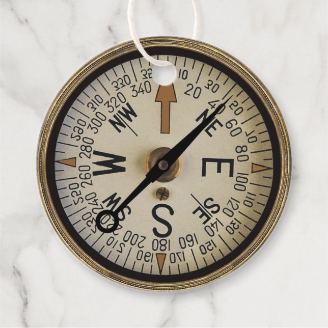 Compass Rose 1 Favour Tags (Front)