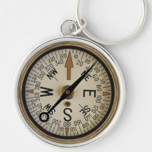 Compass Rose 1 Key Ring