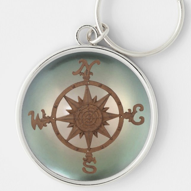 Compass Rose 2 Key Ring (Front)