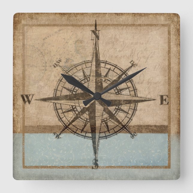 compass rose clock 1,  Copyright Karen J Williams (Front)