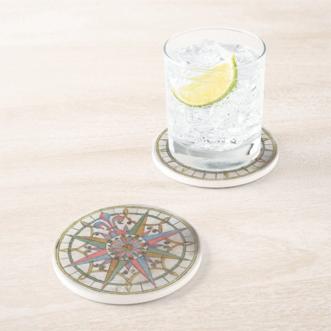 Compass Rose Coaster (Side)