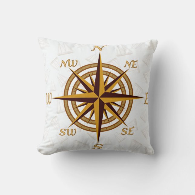 Compass Rose Cushion (Front)