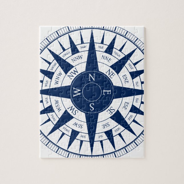 Compass Rose Jigsaw Puzzle (Vertical)